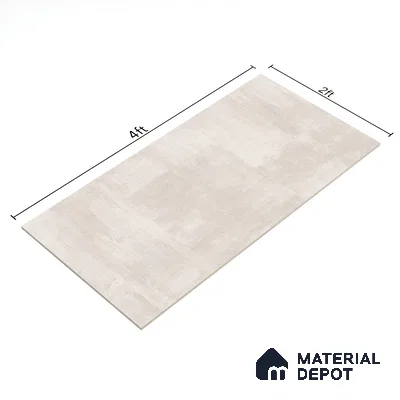 Stone Floor & Wall Tile TL 07147 Fabien Bianco 4 ft x 2 ft Matte Finish Vitrified Tile - 9 mm | 3 Random Design | Suitable For living Room, Bedroom, Bathroom | Random Designs