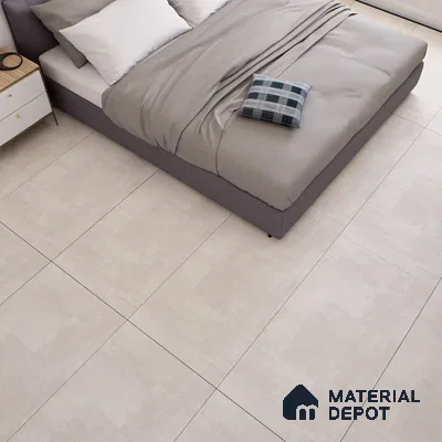 Stone Floor & Wall Tile TL 07147 Fabien Bianco 4 ft x 2 ft Matte Finish Vitrified Tile - 9 mm | 3 Random Design | Suitable For living Room, Bedroom, Bathroom | Random Designs