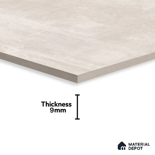 Stone Floor & Wall Tile TL 07147 Fabien Bianco 4 ft x 2 ft Matte Finish Vitrified Tile - 9 mm | 3 Random Design | Suitable For living Room, Bedroom, Bathroom | Random Designs