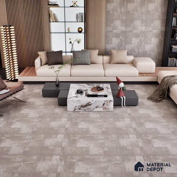 Stone Floor & Wall Tile TL 07148 Fabien Cemanto 4 ft x 2 ft Matte Finish Vitrified Tile - 9 mm | 3 Random Design | Suitable For living Room, Bedroom, Bathroom | Random Designs