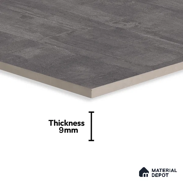 Cement Floor & Wall Tile TL 07150 Fabien Nero 4 ft x 2 ft Matte Finish Vitrified Tile - 9 mm | 3 Random Design | Suitable For living Room, Bedroom, Bathroom | Random Designs
