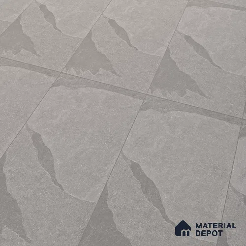 Stone Floor & Wall Tile TL 07153 Forenza Grey 4 ft x 2 ft Matte Finish Vitrified Tile - 9 mm | 4 Random Design | Suitable For living Room, Bedroom, Bathroom