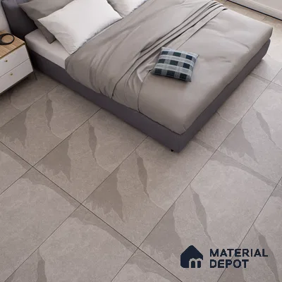 Stone Floor & Wall Tile TL 07153 Forenza Grey 4 ft x 2 ft Matte Finish Vitrified Tile - 9 mm | 4 Random Design | Suitable For living Room, Bedroom, Bathroom