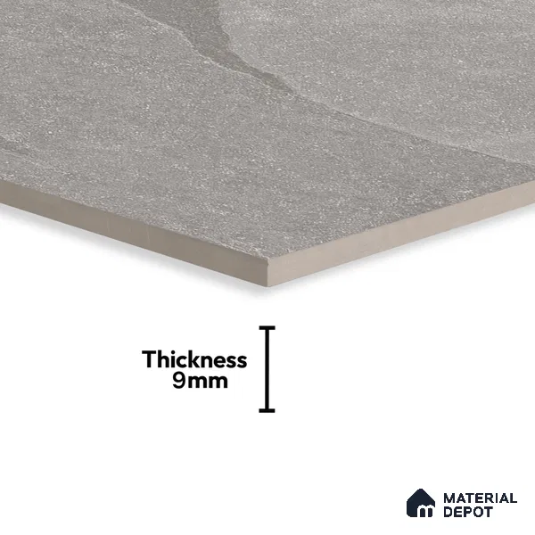 Stone Floor & Wall Tile TL 07153 Forenza Grey 4 ft x 2 ft Matte Finish Vitrified Tile - 9 mm | 4 Random Design | Suitable For living Room, Bedroom, Bathroom