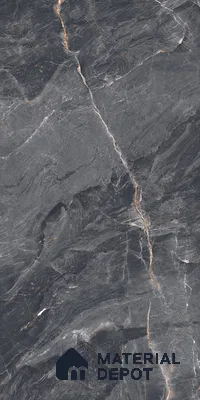 Marble Fior di Bosco Wall & Floor Tile TL 07154 Slate Grey 4 ft x 2 ft Matte Finish Vitrified Tile - 9 mm | 4 Random Designs | Suitable For Living Room, Bedroom, Kitchen