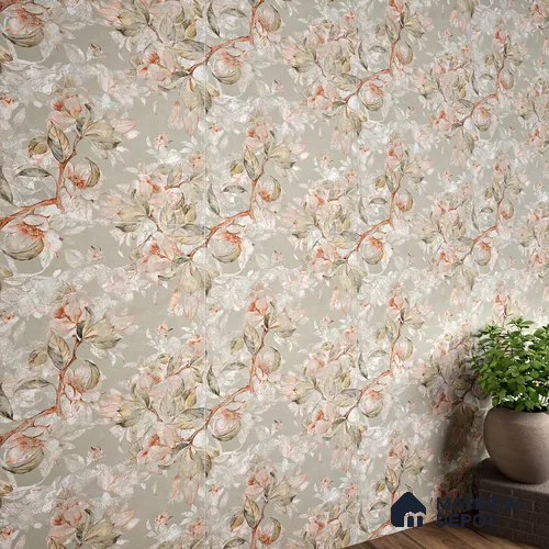 Floral Wall Tile TL 07156 Evolution Pista Decor 4 ft x 2 ft Matte Finish Vitrified Tile - 9 mm | 4 Random Design | Suitable for Bathroom, Accent/Feature Wall, Dining Area