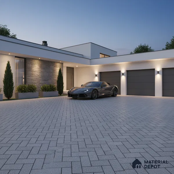 TL 07167 Stone Grey 400x400 mm Matte Finish Parking Vitrified Tile - 12 mm | Pattern Alignment May Vary | 2-3 mm Spacer is Mandatory