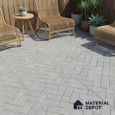 TL 07167 Stone Grey 400x400 mm Matte Finish Parking Vitrified Tile - 12 mm | Pattern Alignment May Vary | 2-3 mm Spacer is Mandatory