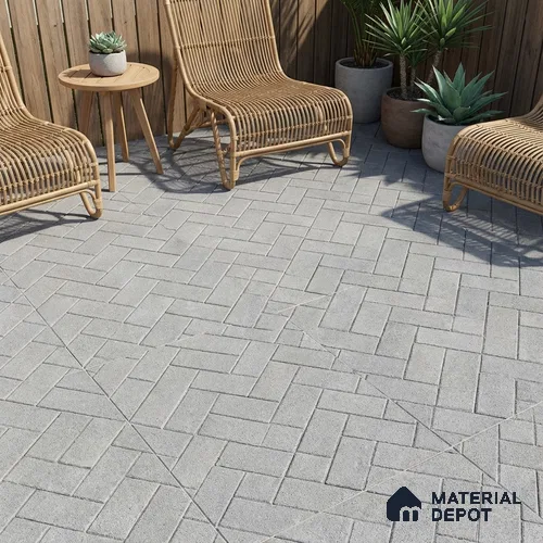 TL 07167 Stone Grey 400x400 mm Matte Finish Parking Vitrified Tile - 12 mm | Pattern Alignment May Vary | 2-3 mm Spacer is Mandatory