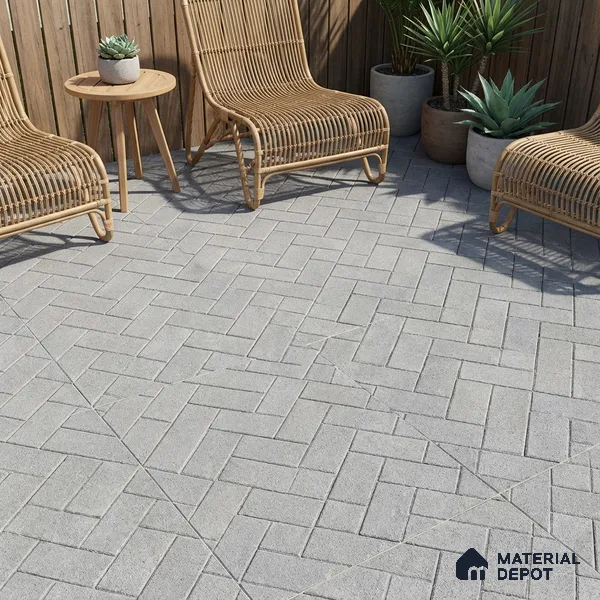 TL 07167 Stone Grey 400x400 mm Matte Finish Parking Vitrified Tile - 12 mm | Pattern Alignment May Vary | 2-3 mm Spacer is Mandatory