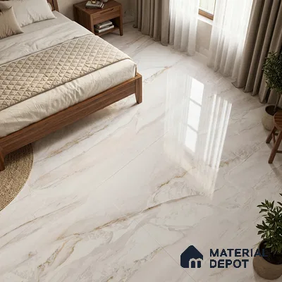 Endless Marble Floor & Wall Tile TL 07169 Champagne 6 ft x 4 ft Glossy Finish Vitrified Large Format Tile Tile - 15 mm | 3 random design | Suitable For Living Room, Bedroom, Bathroom | Adhesive and Spacers Must be Used During Installation