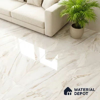 Endless Marble Floor & Wall Tile TL 07169 D Magnetic 4 ft x 2 ft Glossy Finish Vitrified Tile - 9 mm | 4 random design | Suitable For Living Room, Bedroom, Bathroom