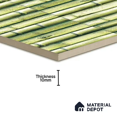 Faux Subway Wall Tile TL 07174 B Bumpy Cosmo Bamboo Teal 1 ft x 1 ft Glossy Finish Ceramic Tile - 10 mm | Please Expect a Slight Variation of Pattern