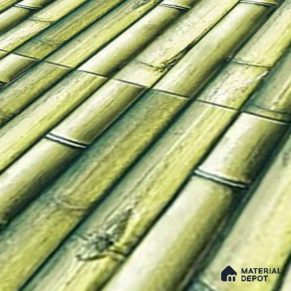Faux Subway Wall Tile TL 07174 B Bumpy Cosmo Bamboo Teal 1 ft x 1 ft Glossy Finish Ceramic Tile - 10 mm | Please Expect a Slight Variation of Pattern