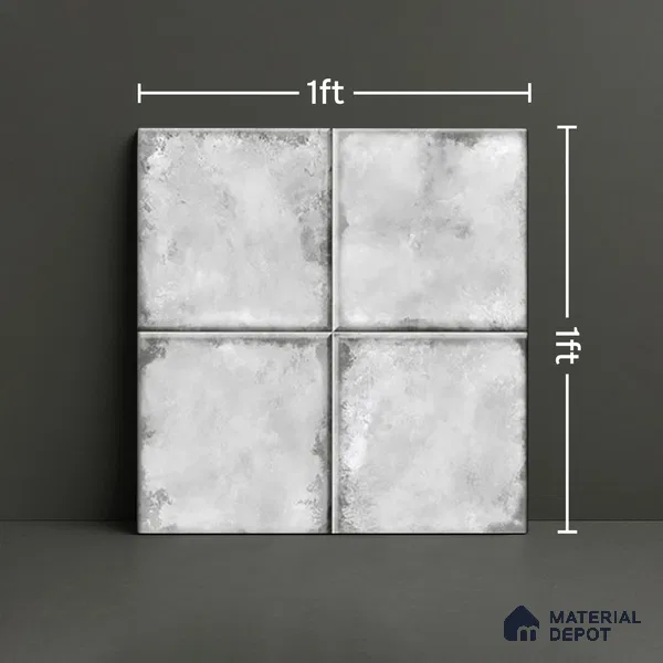 Stone Wall & Floor TL 07175 Kenzo Cosmo Albaster 1 ft x 1 ft Glossy Finish Ceramic Tile - 10 mm