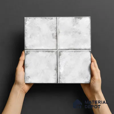 Stone Wall & Floor TL 07175 Kenzo Cosmo Albaster 1 ft x 1 ft Glossy Finish Ceramic Tile - 10 mm