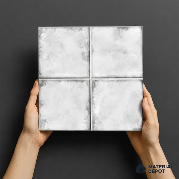 Stone Wall & Floor TL 07175 Kenzo Cosmo Albaster 1 ft x 1 ft Glossy Finish Ceramic Tile - 10 mm
