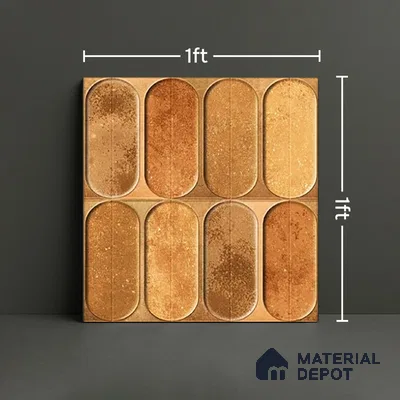 Highlighter Wall Tile TL 07179 E Opal Cosmo Macaroon 1 ft x 1 ft Glossy Finish Ceramic Tile - 10 mm | Suitable For Kitchen & Bathroom
