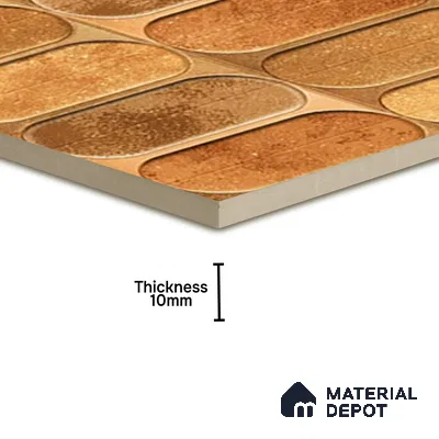 Highlighter Wall Tile TL 07179 E Opal Cosmo Macaroon 1 ft x 1 ft Glossy Finish Ceramic Tile - 10 mm | Suitable For Kitchen & Bathroom