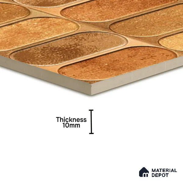 Highlighter Wall Tile TL 07179 E Opal Cosmo Macaroon 1 ft x 1 ft Glossy Finish Ceramic Tile - 10 mm | Suitable For Kitchen & Bathroom