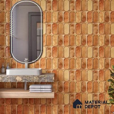 Highlighter Wall Tile TL 07179 E Opal Cosmo Macaroon 1 ft x 1 ft Glossy Finish Ceramic Tile - 10 mm | Suitable For Kitchen & Bathroom
