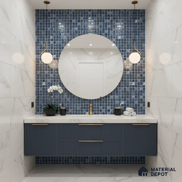 Mosaic Wall Tile TL 07180 C Penny Cosmo Duero 1 ft x 1 ft Glossy Finish Ceramic Tile - 10 mm