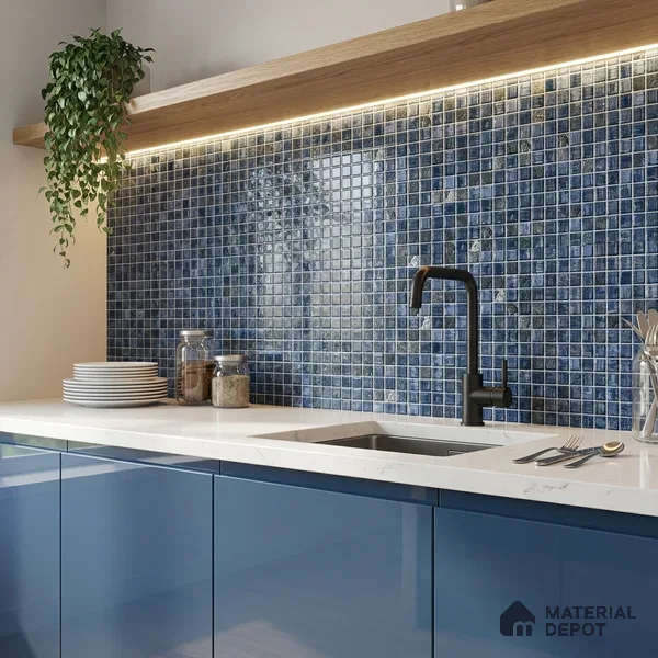 Mosaic Wall Tile TL 07180 C Penny Cosmo Duero 1 ft x 1 ft Glossy Finish Ceramic Tile - 10 mm