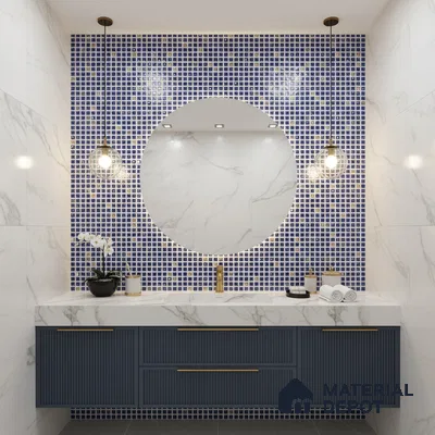 Mosaic Wall Tile TL 07180 E Penny Cosmo Syros 1 ft x 1 ft Glossy Finish Ceramic Tile - 10 mm