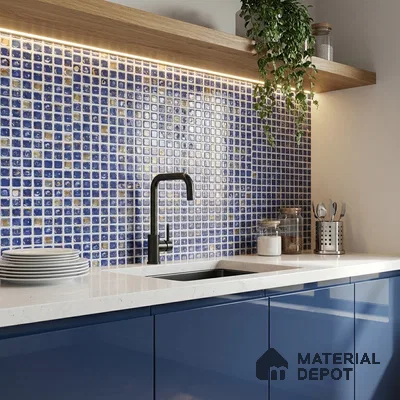 Mosaic Wall Tile TL 07180 E Penny Cosmo Syros 1 ft x 1 ft Glossy Finish Ceramic Tile - 10 mm