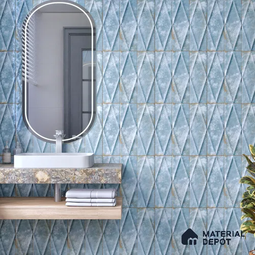 Faux Subway Wall Tile TL 07182 G Plaka Cosmo Turkish 1 ft x 1 ft Glossy Finish Ceramic Tile - 10 mm | Suitable For Kitchen & Bathroom