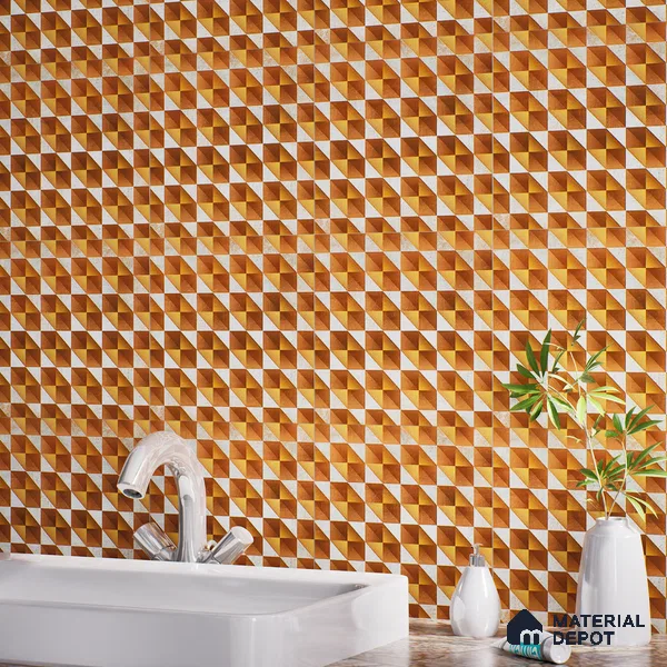 Highlighter Wall Tile TL 07185 Brillo Nexo Keystone 1 ft x 1 ft Matte Finish Ceramic Tile - 10 mm | Suitable For Kitchen, Bathroom & Accent/Feature Wall