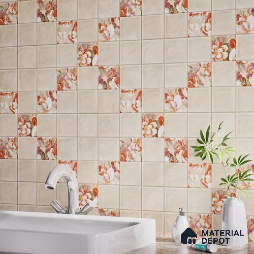 Faux Subway Wall Tile TL 07186 Filo Nexo Berta Lt 1 ft x 1 ft Matte Finish Ceramic Tile - 10 mm