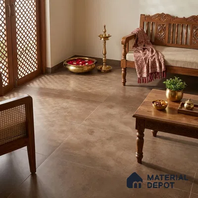 Stone Look Floor & Wall Tile TL 07194 D Artisan Moca 2 ft x 4 ft Vitrified Matte Finish - 8 mm