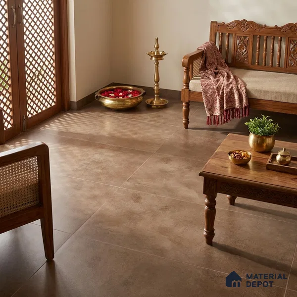 Stone Look Floor & Wall Tile TL 07194 D Artisan Moca 2 ft x 4 ft Vitrified Matte Finish - 8 mm