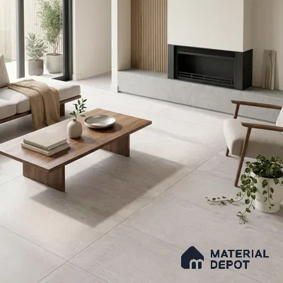 Stone Wall & Floor Tile TL 07196 B Oxy Pearl 2 ft x 4 ft Vitrified Matte Finish - 9 mm | Suitable For Living Room, Bedroom, Dining Area