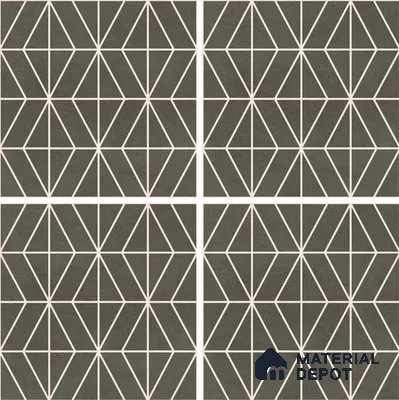 Moroccan Wall & Floor Tile TL 07261 Trend Cedar Decor 6001 200 mm x 200 mm Matte Finish Vitrified Tile - 8 mm | 4 Random Design | Suitable For living Room, Bedroom, Kitchen | Please Expect a Slight Variation of Pattern
