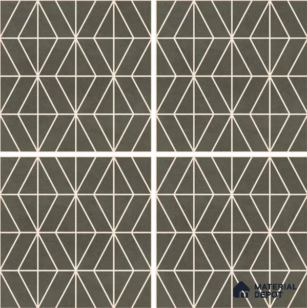 Moroccan Wall & Floor Tile TL 07261 Trend Cedar Decor 6001 200 mm x 200 mm Matte Finish Vitrified Tile - 8 mm | 4 Random Design | Suitable For living Room, Bedroom, Kitchen | Please Expect a Slight Variation of Pattern
