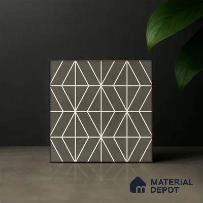 Moroccan Wall & Floor Tile TL 07261 Trend Cedar Decor 6001 200 mm x 200 mm Matte Finish Vitrified Tile - 8 mm | 4 Random Design | Suitable For living Room, Bedroom, Kitchen | Please Expect a Slight Variation of Pattern