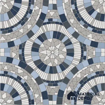 Moroccan Wall & Floor Tile TL 07262 Trend Concrete Decor 5013 200 mm x 200 mm Matte Finish Vitrified Tile - 8 mm | 4 Random Design | Suitable For living Room, Bedroom, Kitchen | Please Expect a Slight Variation of Pattern