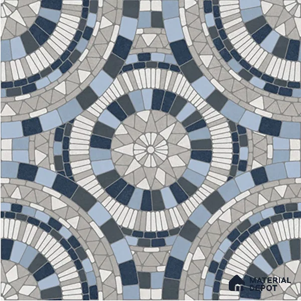Moroccan Wall & Floor Tile TL 07262 Trend Concrete Decor 5013 200 mm x 200 mm Matte Finish Vitrified Tile - 8 mm | 4 Random Design | Suitable For living Room, Bedroom, Kitchen | Please Expect a Slight Variation of Pattern