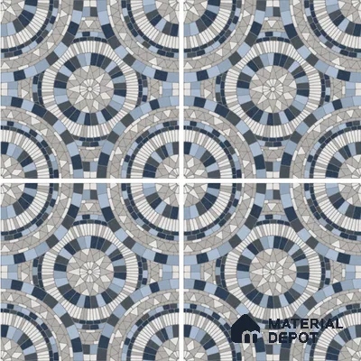 Moroccan Wall & Floor Tile TL 07262 Trend Concrete Decor 5013 200 mm x 200 mm Matte Finish Vitrified Tile - 8 mm | 4 Random Design | Suitable For living Room, Bedroom, Kitchen | Please Expect a Slight Variation of Pattern