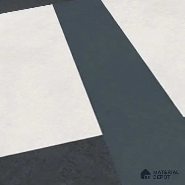 Moroccan Wall & Floor Tile TL 07263 Trend Concrete Decor 5014 200 mm x 200 mm Matte Finish Vitrified Tile - 8 mm | 4 Random Design | Suitable For Kitchen, Bathroom, Dining Area | Please Expect a Slight Variation of Pattern