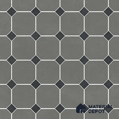 Moroccan Wall & Floor Tile TL 07267 Trend Grey Decor 6003 200 mm x 200 mm Matte Finish Vitrified Tile - 8 mm | 4 Random Design | Suitable For living Room, Bedroom, Kitchen | Please Expect a Slight Variation of Pattern