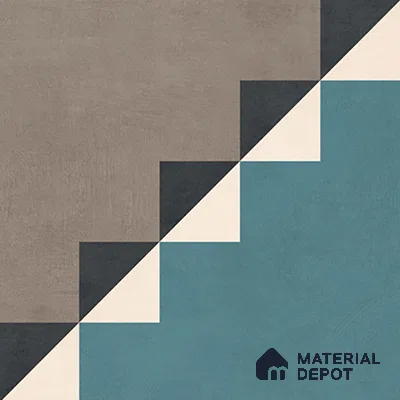 Moroccan Wall & Floor Tile TL 07270 Trend Late Decor 5008 200 mm x 200 mm Matte Finish Vitrified Tile - 8 mm | 4 Random Design | Suitable For living Room, Bedroom, Kitchen | Please Expect a Slight Variation of Pattern