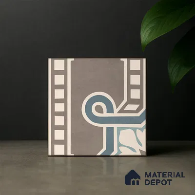 Moroccan Wall & Floor Tile TL 07271 Trend Late Decor 5009 200 mm x 200 mm Matte Finish Vitrified Tile - 8 mm | 4 Random Design | Suitable For living Room, Bedroom, Kitchen | Please Expect a Slight Variation of Pattern