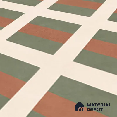 Moroccan Wall & Floor Tile TL 07283 Trend Terra Decor 5021 200 mm x 200 mm Matte Finish Vitrified Tile - 8 mm | 4 Random Design | Suitable For living Room, Bedroom, Kitchen | Please Expect a Slight Variation of Pattern