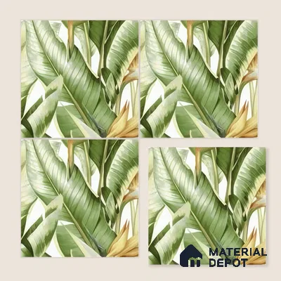 Moroccan Floor & Wall Tile TL 07325 B Verde Tropic 1 ft x 1 ft Ceramic Matte Finish - 9 mm | Suitable For Kitchen, Bathroom, Dining Area | Please Expect a Slight Variation of Pattern