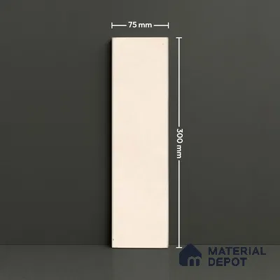 Subway Matte Finish Beige Vitrified Wall Tile | TL 07363 B 12 inch x 3 inch - 8.5 mm | Suitable For Bathroom, Kitchen Backsplash & Restaurant
