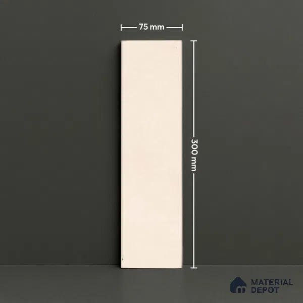 Subway Matte Finish Beige Vitrified Wall Tile | TL 07363 B 12 inch x 3 inch - 8.5 mm | Suitable For Bathroom, Kitchen Backsplash & Restaurant