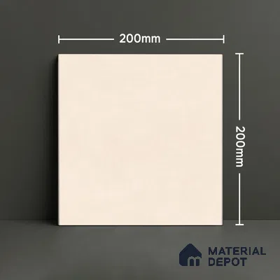Subway Wall & Floor Matte Finish Beige Vitrified Tile | TL 07363 8 inch x 8 inch - 8 mm | Suitable For Bathroom, Kitchen Backsplash & Restaurant